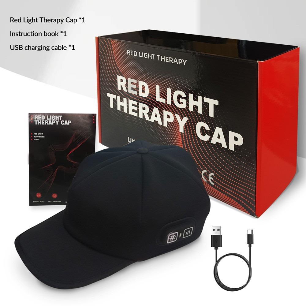 Red Light Therapy Cap for Hair Regrowth, 660nm (72 LEDs) & 850nm (144 LEDs) Near Infrared Phototherapy Hat & Hair Bonnet, Reduce Hair Loss, Protect Scalp, Repair Follicles, Anti-Thinning, Adjustable Pulse Modes, Hands-Free Home Use Festival Gift