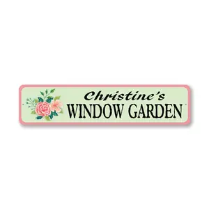 Custom Window Garden Sign