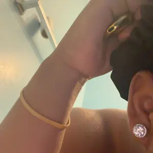 Iced Out Moissanite Halo Studs | 925 Sterling Silver Hip Hop Earrings