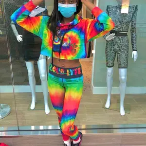 Cloud lyfe  original leggings  Polyester Casual tie dye