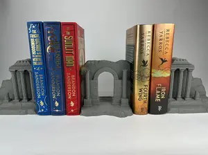 Ancient Ruins Bookend Book Nook | Set | Bookish Decor | Booktok Unique 3D Printed Gift for Book Lovers or Roman Architecture History Buffs