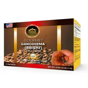 Eternal Gourmet Ganoderma coffee 4 in 1 Reishi , mushroom coffee cafe de ganoderma kidney tea natural herbal