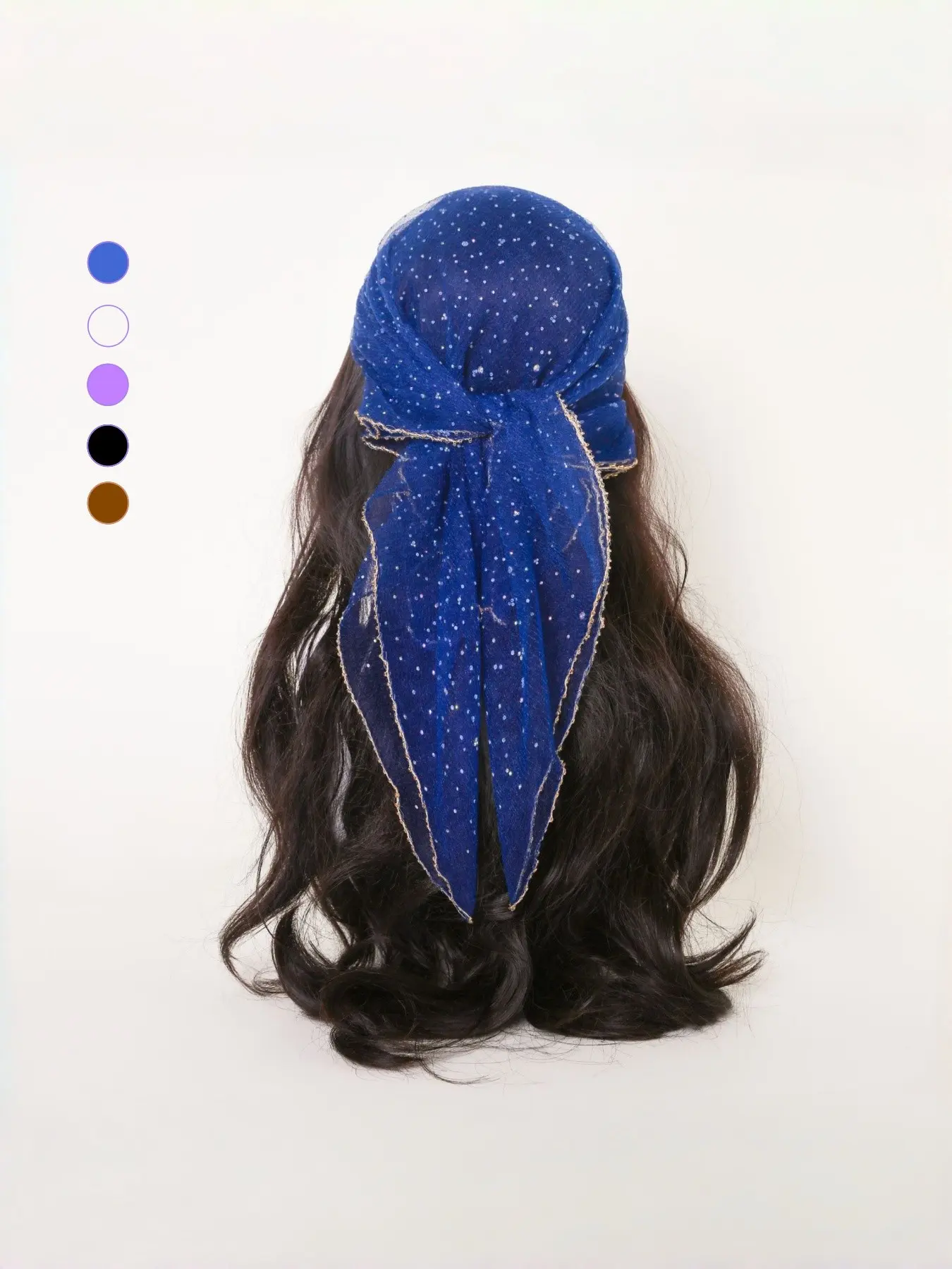 Women's Rhinestone Headscarf Scarf, Sparkly Headwrap Bandana, Fashionable Modern Accessory for All Seasons, Suitable for Women and Girls, Turban Wrap