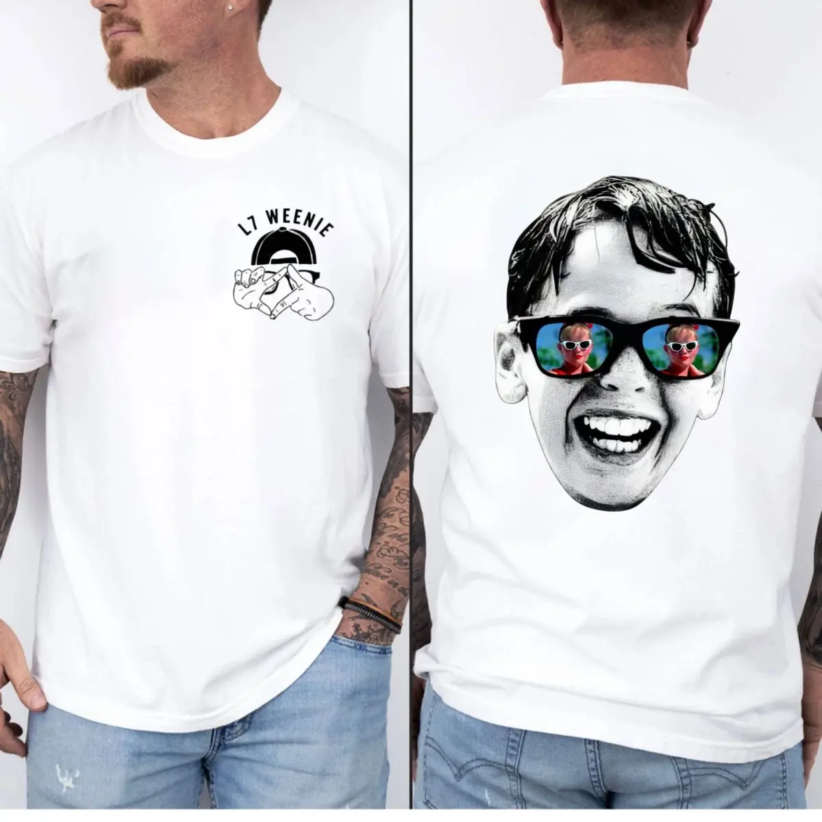 L7 Weenie 2 Sides Shirt, Squints Palledorous T Shirt, Squints L7 Weenie Graphic Tee, Sandlot Legend Never Die Apparel , Unisex Short Sleeve Tee, Casual Clothing Crewneck Tee