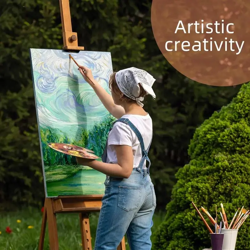 【FaddishDeal】Premium 18-Color Acrylic Paint Set - Non-Toxic, Quick-Dry for Canvas, Wood & Ceramic Art - Ideal for Beginners to Pros