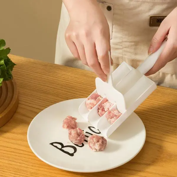 Meatball Maker & Portioning Tool - Effortless, Quick Uniform Meatball Prep for Beef, Turkey, Seafood - Sturdy Kitchen Utensil