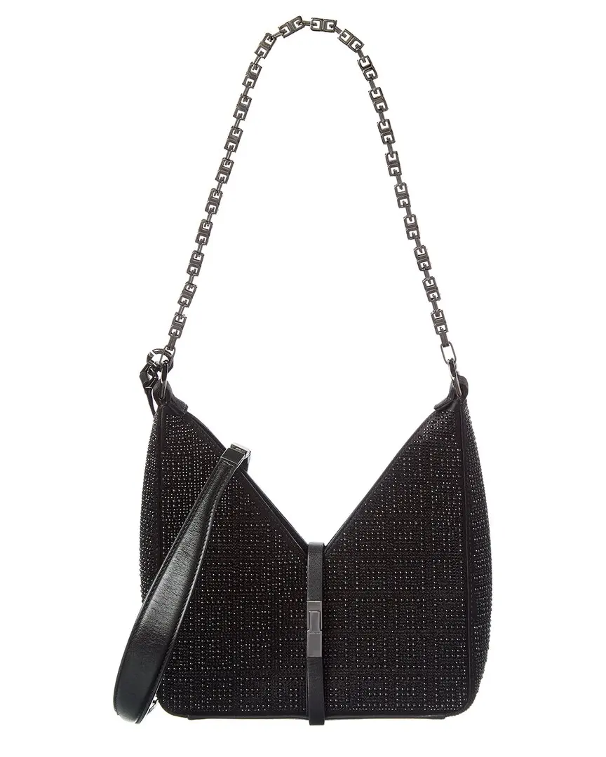 Givenchy Cut Out Mini Satin & Leather Shoulder Bag