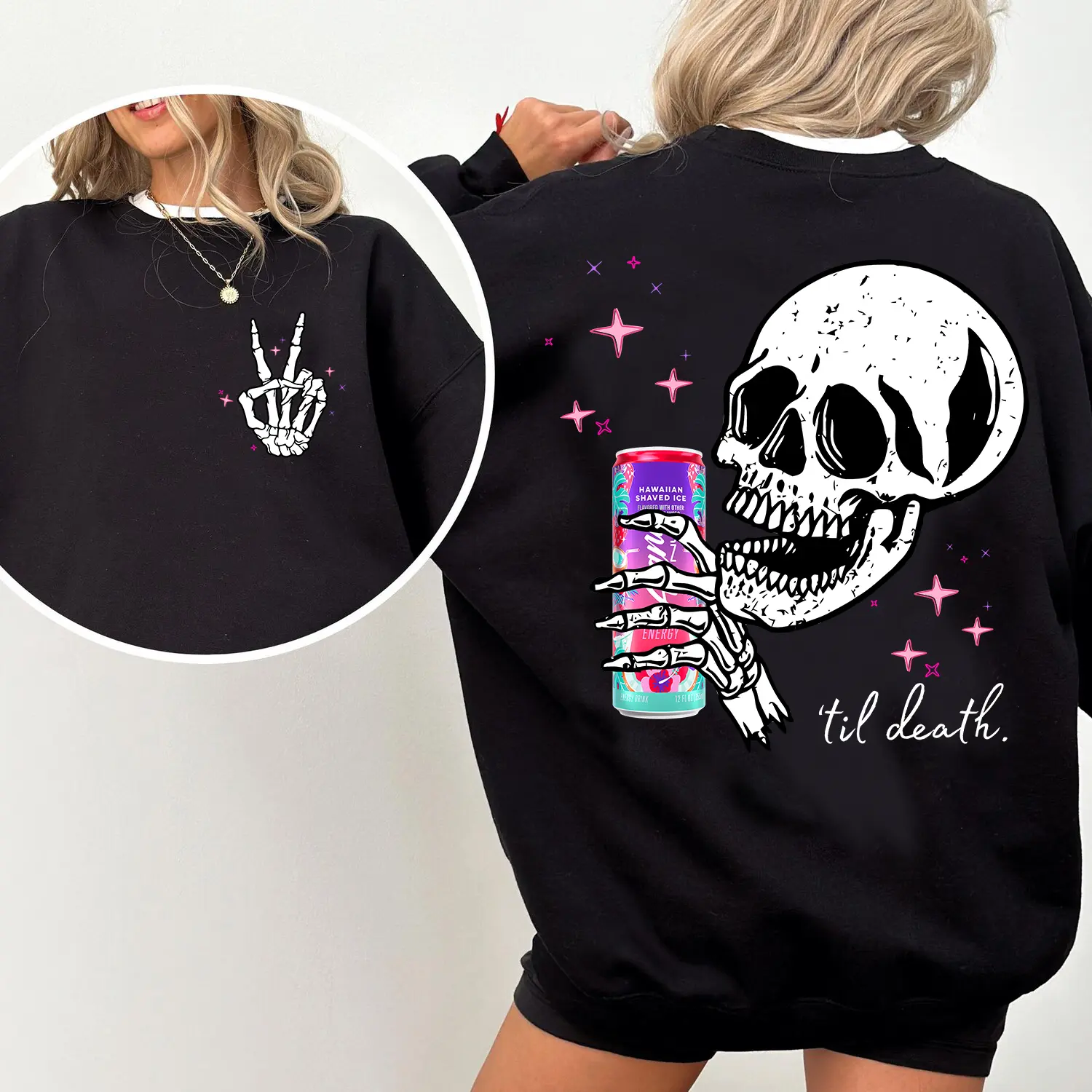 Alani Nu 'Till Death Sweatshirt - Pick Your Color - Styles For Every Occasion - Extensive Size Options - Timeless Treasures Fabric Smooth