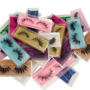 Slayyy Top 10 Eyelashes - Assorted Colors with Black Eyelashes for Makeup Application Cosmetic Eyelash Extensions false eyelash
