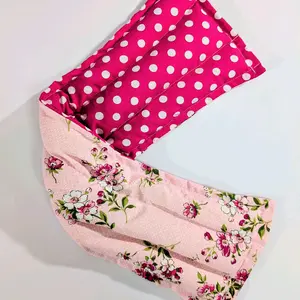 Therapeutic heating-cooling rice bag, neck wrap, heat pad, cold pack, rice bag, flowers