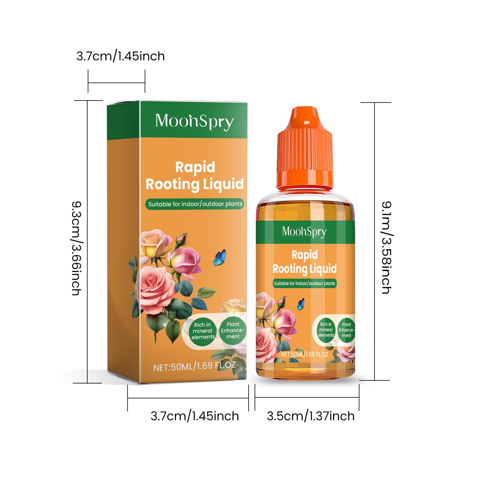 MoohSpry Rapid Rooting Liquid Water Soluble All Purpose Plant Food Fertilizer for Indoor Outdoor Flowers Vegetables or Trees Easy Application 50ml MoohSpry Rapid Rooting Liquid Water Soluble All Purpose Plant Food Fertilizer for Indoor Outdoor Flowers Vegetables or Trees Easy Application 50ml