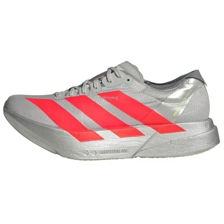 Adidas Adizero Adios Pro 4 Women's Low-Top Marathon Running Shoes with Comfort, Cushioning, Support, and Energy Return in Gray-Red Trending Shoes, House White Official Shoes to Get / Maison Mihara Trainer