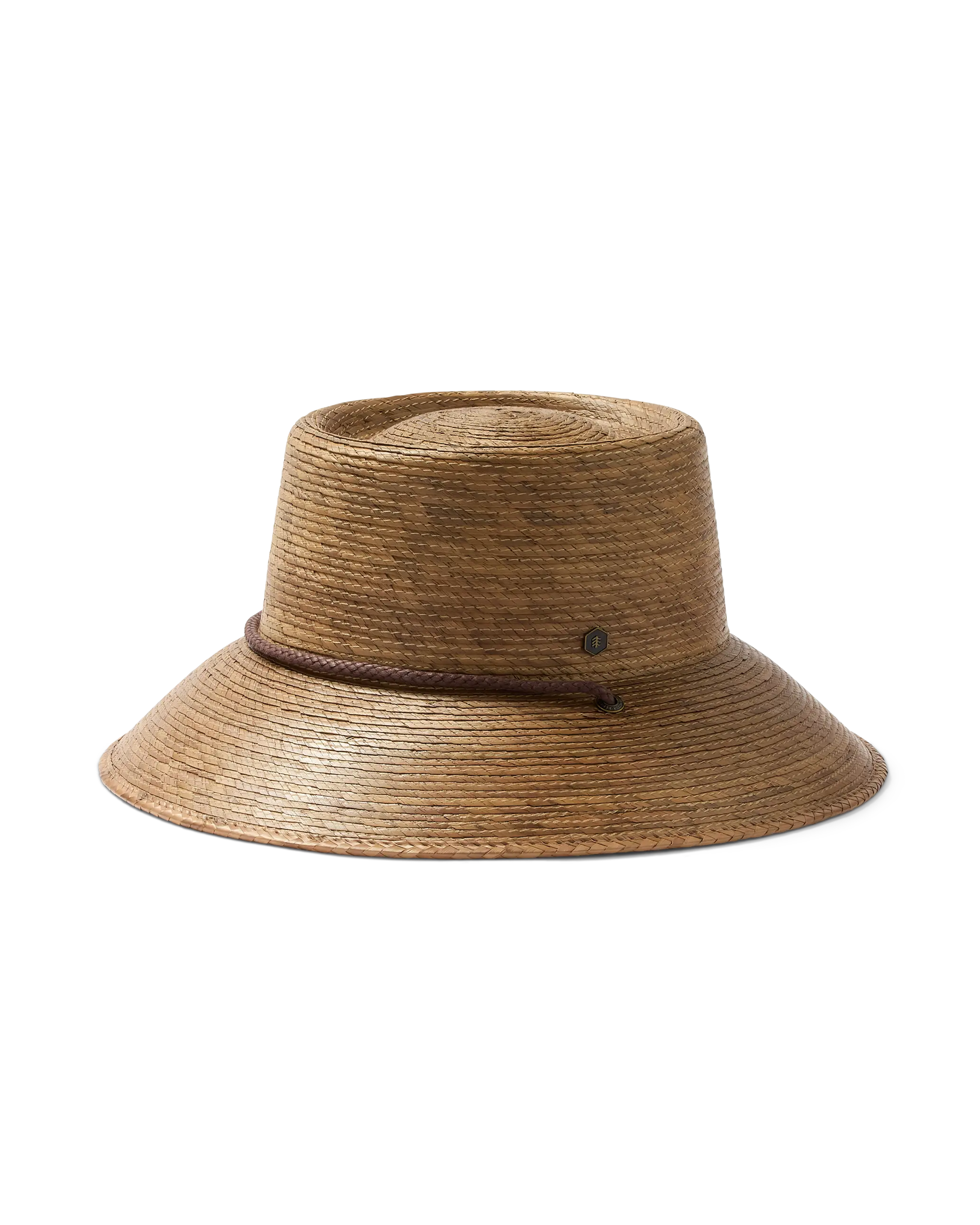 Leon Straw Bucket Hat in Toast - 100% Tripilla Palm Straw, Telescope Boater Crown, Waxed Cotton Drawcord, Customizable Fit, Stylish & Casual Hat High Quality Hat Adjustable Hat