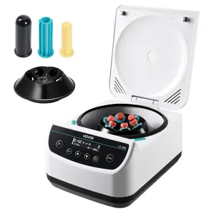 VEVOR Centrifuge Machine, 100-2100xg RCF Electric Laboratory Centrifuge Machine with 1 Rotor for 2/5/10/15/50ml Tube Capacity, Low Speed 500-4000rpm with Timer, Widely Used in Various Experiments