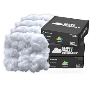 Pre-Made Cloud Ceiling | Self-Adhesive Wall Panels (10 Panels) - Game room & Streamer