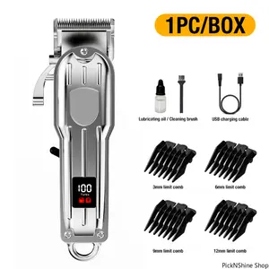 All Metal Blade Electric Hair Clipper, High Power Grooming Tool, Durable Sharp Cutter For Household Salon Use And Gentle Fur Trimming In Daily Pet Care
