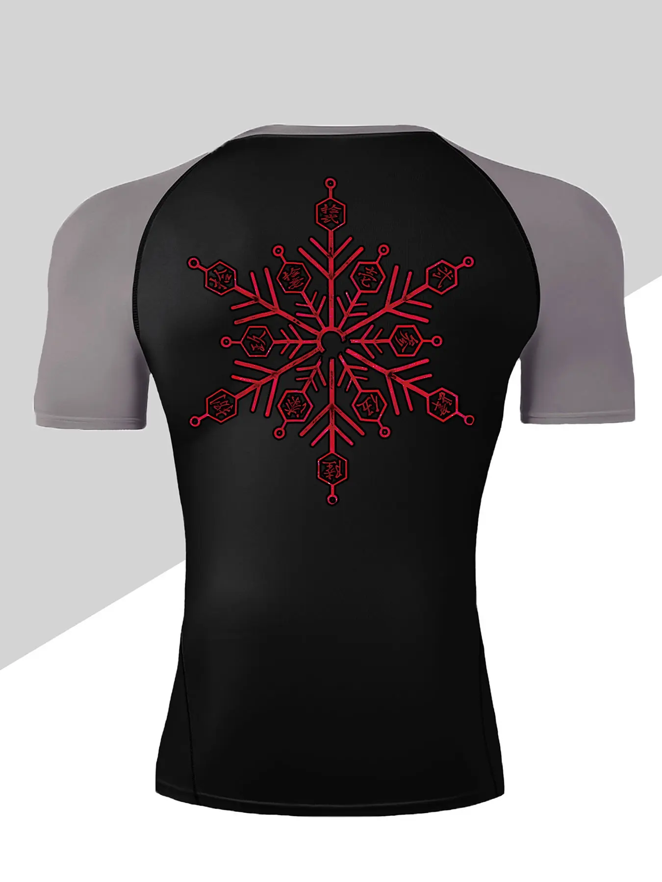 Men's Dragon Print Compression T-Shirt, Athletic Compression Shirts, Quick-Dry Breathable Stretch Fabric, Tight-Fitting Short Sleeve Top for Fitness and Outdoor Activities, Moisture Wicking Tee, Fitness Apparel, Dry Fit Active