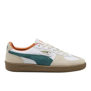 PUMA Mens Palermo Leather Lace Up Sneakers Shoes Casual - Beige
