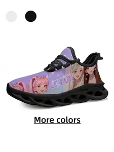Dreamy Lavender Gradient Star Print Sneakers, Starry Sky Shoes, Breathable & Non-Slip, Casual All-Season Footwear for Daily Wear