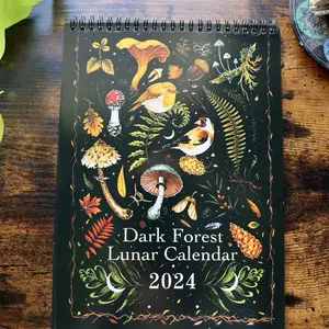 2024 Lunar Calendar Moon Phases Desk Planner