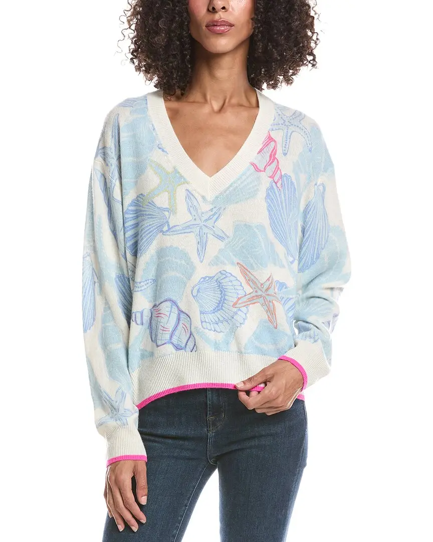 Brodie Cashmere Scatter Shell Cashmere Sweater