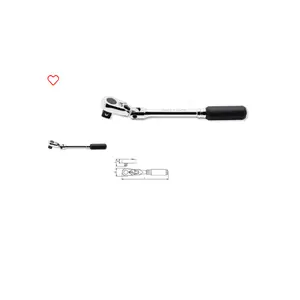 Koken 1/4" Body 3/8" Sq. Dr. Ratchet Handle 72 teeth Flexible Head Length 160mm Z-series