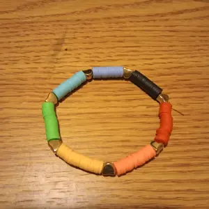 Custom Clay Rainbow Bracelet - Personalized Jewelry for Women