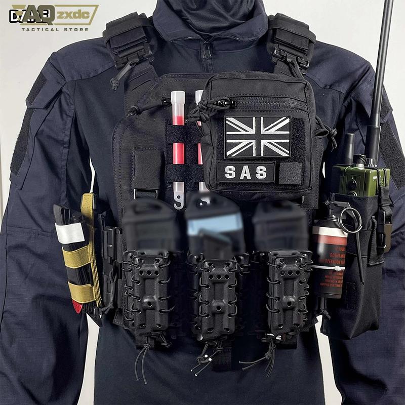 AQzxdc Airsoft Cod 19 Night Raid Ghost Cosplay Full Set of Equipment Ghost Tactical Mask Tactical Vest & Hemlet Set for Halloween Cosplay Party Full Set of Ghost Suits, Masks, Cosplay Props Patellaband Tactical Accessories Womenswear Clothes Costumes