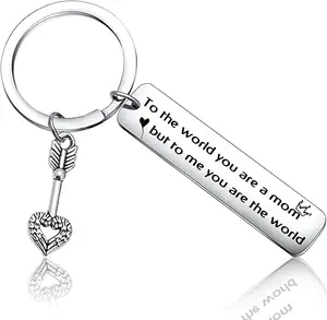 Best Mom Keychain for Women, Mother's Day Gifts from Daughter Son, Cute Keychains Mother Keyring Gifts for Birthday Christmas