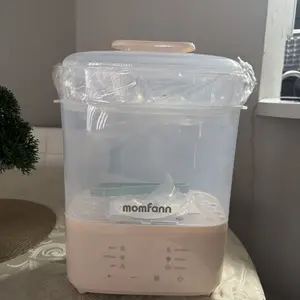 Momfann Bottle Sterilizer and Dryer, All-in-One Electric Steam Sterilizer Bottle Sanitizer for Baby Bottles, Pump Parts Accessories Newborn Essential Bottle Warmer for Breastmilk & Thaw