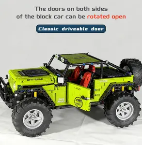 Static Version Premium Off-Road  Toy Building Blocks 2680pcs Vehicle with Rotatable Doors for Parent-Child Interaction Classic Driveable Door