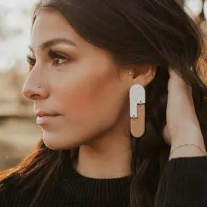 THE SAVANNAH | Boho Clay Earrings | Handmade Clay Earrings | Gift for Her | Trendy Earrings | Arch Clay Earrings | Dangle Earrings | Earring