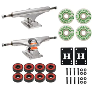 Independent Skateboard Trucks 149 Mid + 51mm Spitfire Burners Wheels, Abec 5 Bearings
