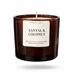 Santal & Coconut Amber Jar Candle