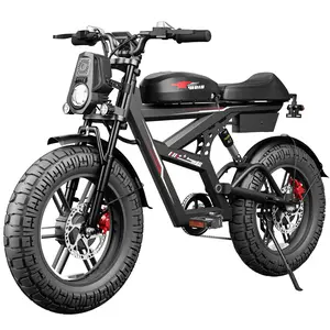 WO18 Electric Bike 2000W Dual Motor All Wheel Drive 25Ah Battery 50 Miles Long Range 34MPH Max Speed Hydraulic Brakes Full Suspension 20 Inch Fat Tire E Bike NFC Start Smart APP Control Built In Speaker Official Warranty e bike