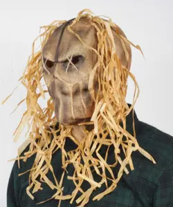 Scarecrow Halloween Mask Costume Mask Realistic Scare crow Mask for adults