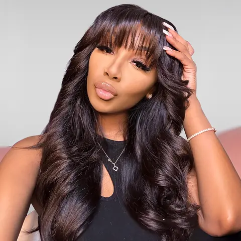 Jessie's Wig [Mia] 13x5 Pre Cut Lace Body Wave Lace Front Wig With Bangs Human Hair Wig #SummerWins #DealsForYouDays