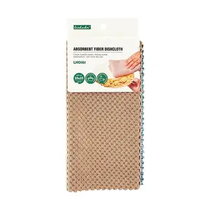 Love Harbor Super Absorbent Microfiber Dish Towels - Powerful Grease Cutting, Lint-Free Cleaning Cloths for Kitchen & Home