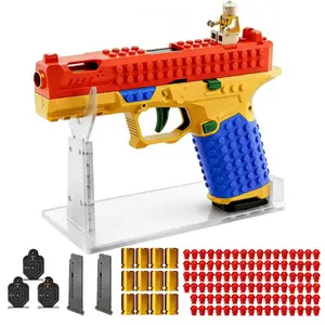 Build & Play Foam Blaster – DIY Building Block Launcher with 100 Soft Darts, Targets & Minifig! Ages 6+, Meets ASTM F963 Safety Standards