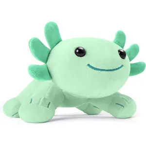 Axolotl Plush Toy, Soft Cute Axolotl Stuffed Animal, Kids Plushie Pillow Doll - Green
