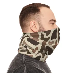 Everything Duck Camo Face Gaiter - Winter Neck Gaiter With Drawstring with Duck Camouflage Design | Hunting Season | Hunter Accessories | Camouflage Style