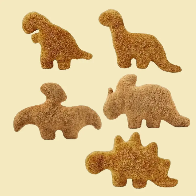 STUFFD Cute Soft Dino Nugget Pillow