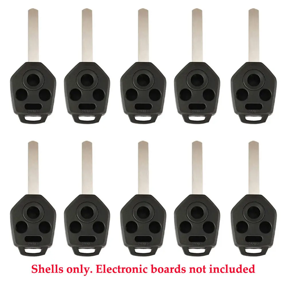Car Key Cover Replacement Key Fob Shell, 4B/SUB1 Multipack (10 Pack) Exclusively for 2010-2014 Subaru Outback