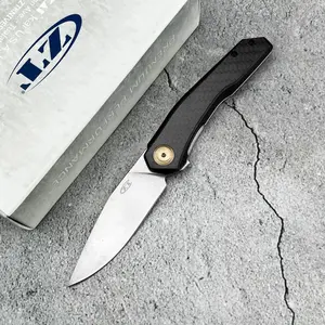 New D2 Steel Blade Folding Knife EDC Pocket Knife Carbon Fiber Handle Outdoor Camping Knife Hiking Knife, Camping Outdoor Tool, Gift