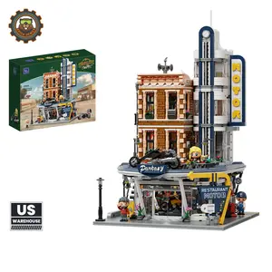 Motorcycle Restaurant Precision Blocks Building Kit, 2994pcs, Ages 12+, Only 1 Left