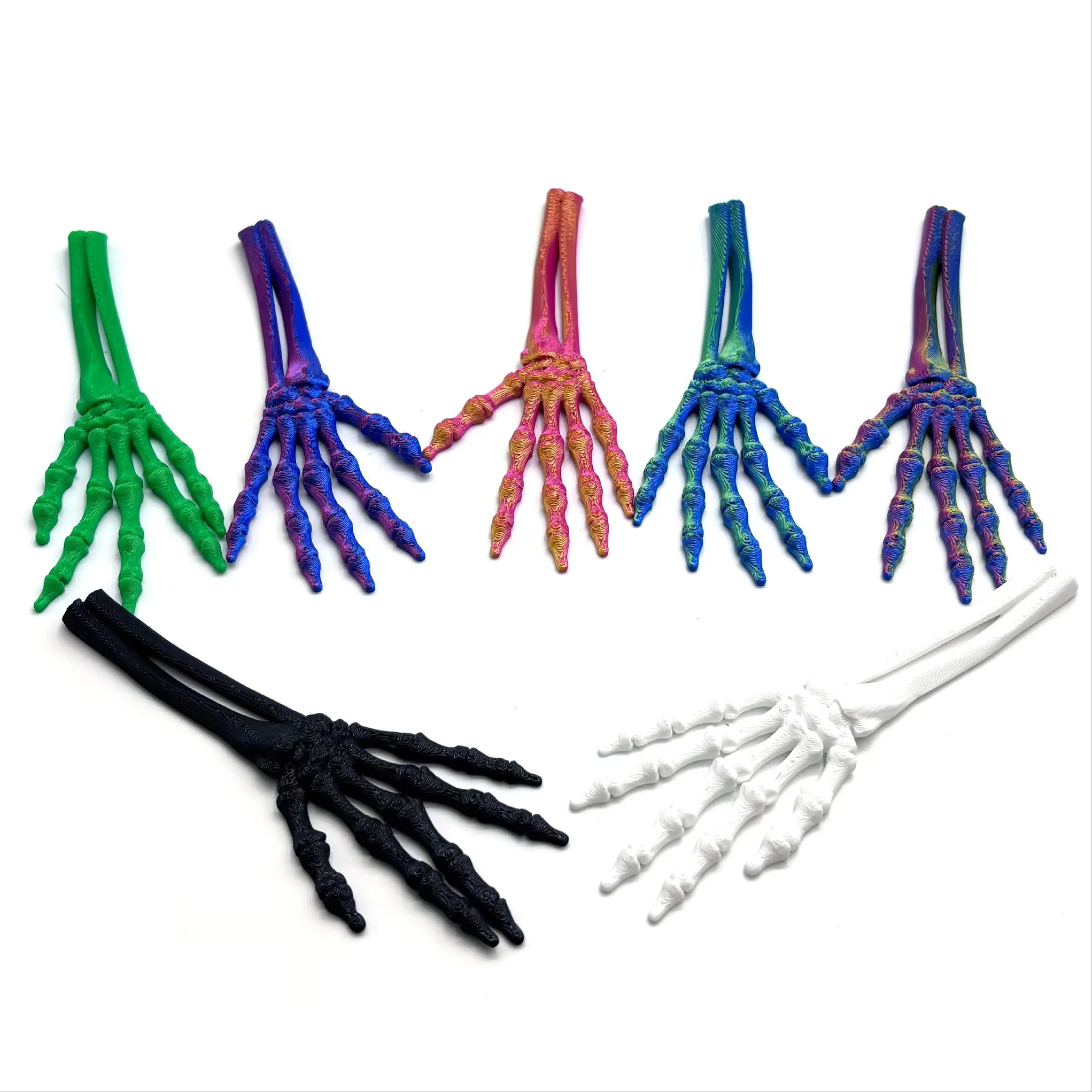 Articulated Skeleton Hand Model, Flexible Finger Tips for Gothic Halloween Decor, Educational Tool for Home & Office