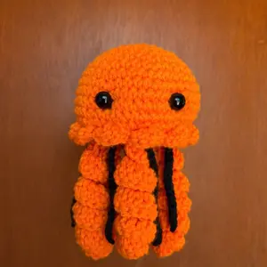 Spooky Jellyfish Halloween Amigurumi Plush Stuffed Animal Handmade