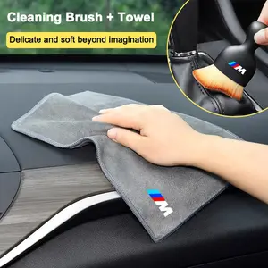 Bmw Microfiber Towel Car Cleaning Accessory Set, Compatible with M Series & Select Models, Durable Design for Efficient Detailing