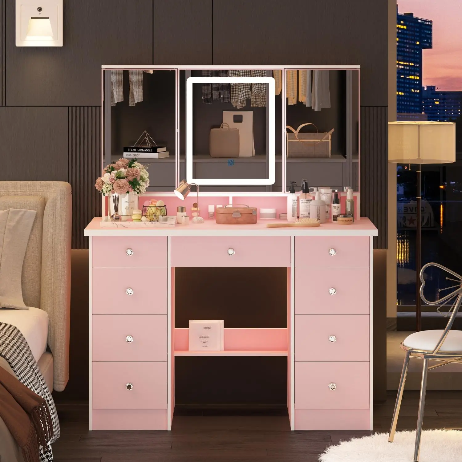 Normal Desk-LED Light-Pink