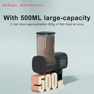 Jecod  Aquarium Fish Tank Feeder Intelligent Automatic Feeder Digital Timing Wifi Wireless Remote Control Fish Feeding